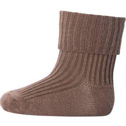 mp Denmark Ankle Wool Rib Turn Down - Brown Sienna (589-76)