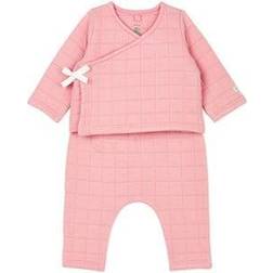 Petit Bateau Polochon Cardigan Set - Pink