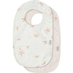 Cam Cam Copenhagen Bib W/pocket Windflower Creme/Blossom Pink 2-pack