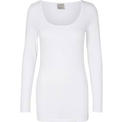 Vero Moda Maxi My Long Sleeved Blouse - White/Bright White
