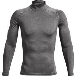 Under Armour Heatgear Mock Long Sleeve Baselayer Men - Carbon Heather /Black