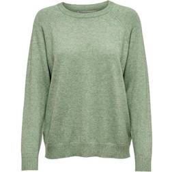 Only Lesly Kings Knitted Pullover - Blue/Basil