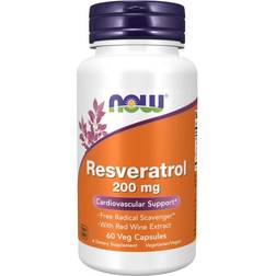 Now Foods Natural Resveratrol 200mg 60