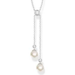 Thomas Sabo Necklace - Silver/Transparant/Pearls