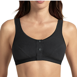 Anita Isra Front Closure Wire-Free Post Operative Bra - Black