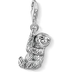 Thomas Sabo Sloth Charm Pendant - Silver/Black