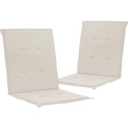 vidaXL 2-pack High Chair Cushions Beige (100x50cm)