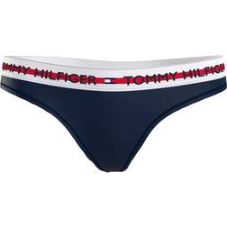 Tommy Hilfiger Logo Organic Cotton Blend Thong - Desert Sky