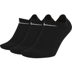 Nike Everyday Lightweight Training No-Show Socks 3-pack Men - Black/White