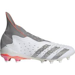 Adidas Predator Freak + AG - Cloud White/Iron Metallic/Solar Red