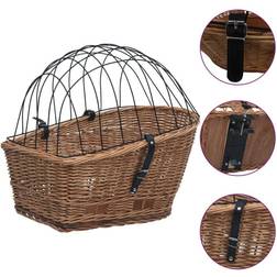 vidaXL Bicycle Basket with Cover 55cm