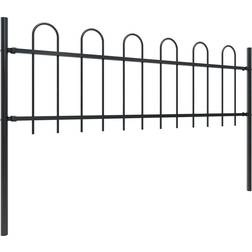 vidaXL Garden Fence with Hoop Top 669.3x43.3"