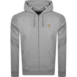 Lyle & Scott Zip Through Hoodie - Mid Grey Marl