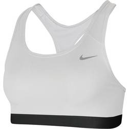 Nike Swoosh Sports Bra - White/Pure Platinum