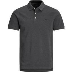 Jack & Jones Classic Pike Polo Shirt - Gray/Dark Gray Melange