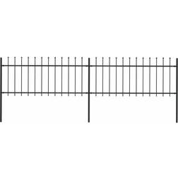 vidaXL Garden Fence with Spear Top 340x130cm