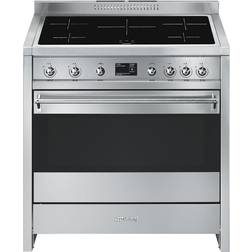 Smeg A1PYID-9 Edelstahl, Schwarz