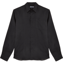 Vilebrequin Linen Solid Shirt - Black