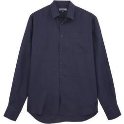 Vilebrequin Linen Solid Shirt - Navy/Blue