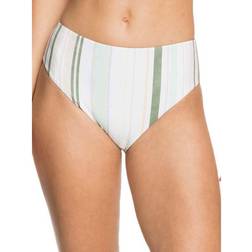 Roxy Sea & Waves Revo Reversible Bikini Bottoms - Bright White Kamuela Stripe