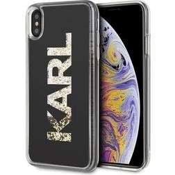 Karl Lagerfeld Logo Glitter Case for iPhone XS Max