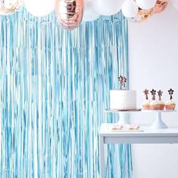 Ginger Ray Curtains Fringe Matte Blue