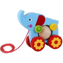 Tooky Toy Elephant with Rolling Ball