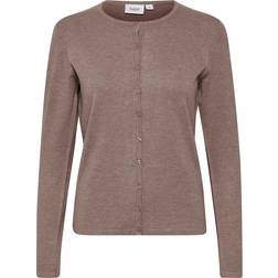 Saint Tropez Mila Knitted Cardigan - Antler Melange