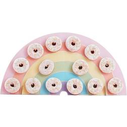 Ginger Ray Decor Pastel Party Rainbow Donut Wall Holder