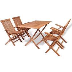 vidaXL 44683 Patio Dining Set, 1 Table incl. 4 Chairs