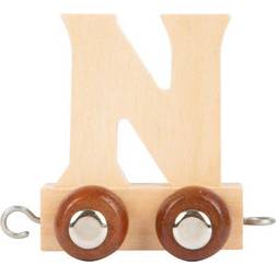 Small Foot Childrens Personalised Wooden Alphabet Letter Train A-Z Name Set All Letters Available (Letter N)