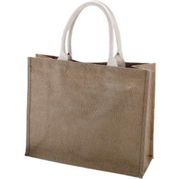 KiMood Jute Beach Bag 2-pack - Cappuccino