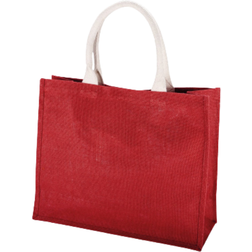 KiMood Jute Beach Bag 2-pack - Wine