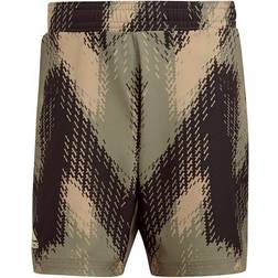 Adidas Primeblue 7" Printed Shorts Men - Orbit Green/Ambient Blush