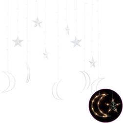 vidaXL Star and Moon Fairy Light 138