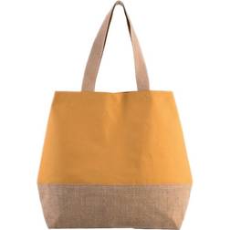 KiMood Shopper Bag - Cumin Yellow/Natural