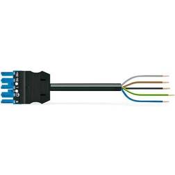 Wago Winsta Connecting cable 2m hf eca socket/open-ended blue