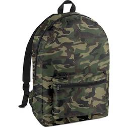 BagBase Packaway Backpack - Jungle Camo/Black