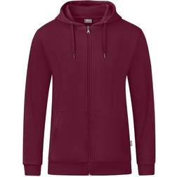 JAKO Organic Hooded Jacket Unisex - Maroon