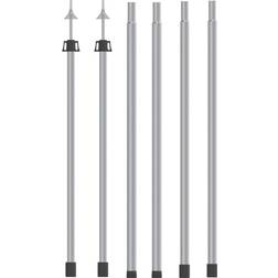 vidaXL Telescopic Poles for Tarpaulin 102-60cm 2-pack