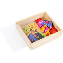 Small Foot 10731 Magnetic Wooden Box, 40 0-9 in a colouful Design, playfully Learning arithmetics and Promoting The Understanding of Numbers