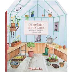 Moulin Roty Cahier de coloriage et stickers Le jardinier Le Jardin du