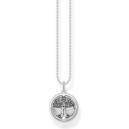 Thomas Sabo Tree of Love Necklace - Silver/Transparent