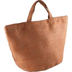 KiMood Fashion Jute Bag 2-pack - Natural/Saffron