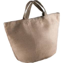 KiMood Fashion Jute Bag 2-pack - Natural/Cappuccino