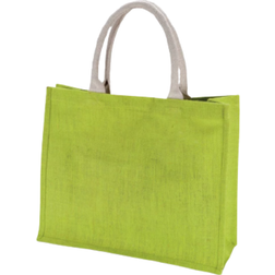 KiMood Jute Beach Bag - Lime