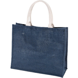 KiMood Jute Beach Bag - Midnight Blue