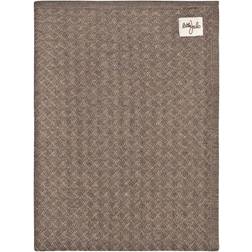 Little Jalo Knitted Baby Blanket Wood Brown