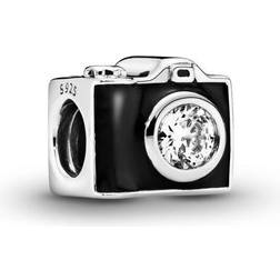 Pandora Vintage Camera Charm - Silver/Black/Transparent