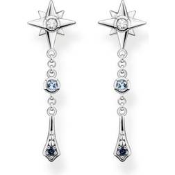 Thomas Sabo Royalty Star Earrings - Silver/Transparent